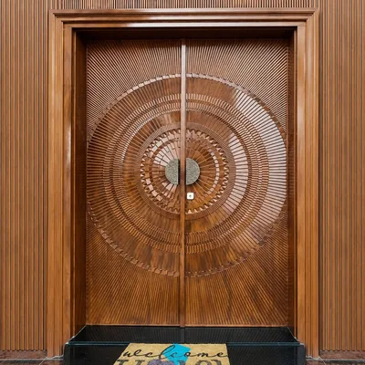 Pintu Kayu Ukir CNC — Kayu Solid